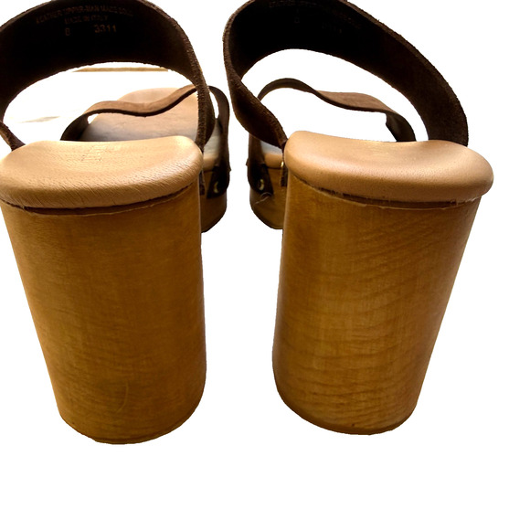 Ilaria Sartori Made in Italy Suede leather strappy Platform Sandals Size 8 - Picture 9 of 9